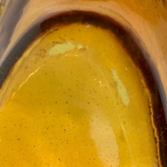 Italian Amber Glass Bowl - Picture 7 of 7